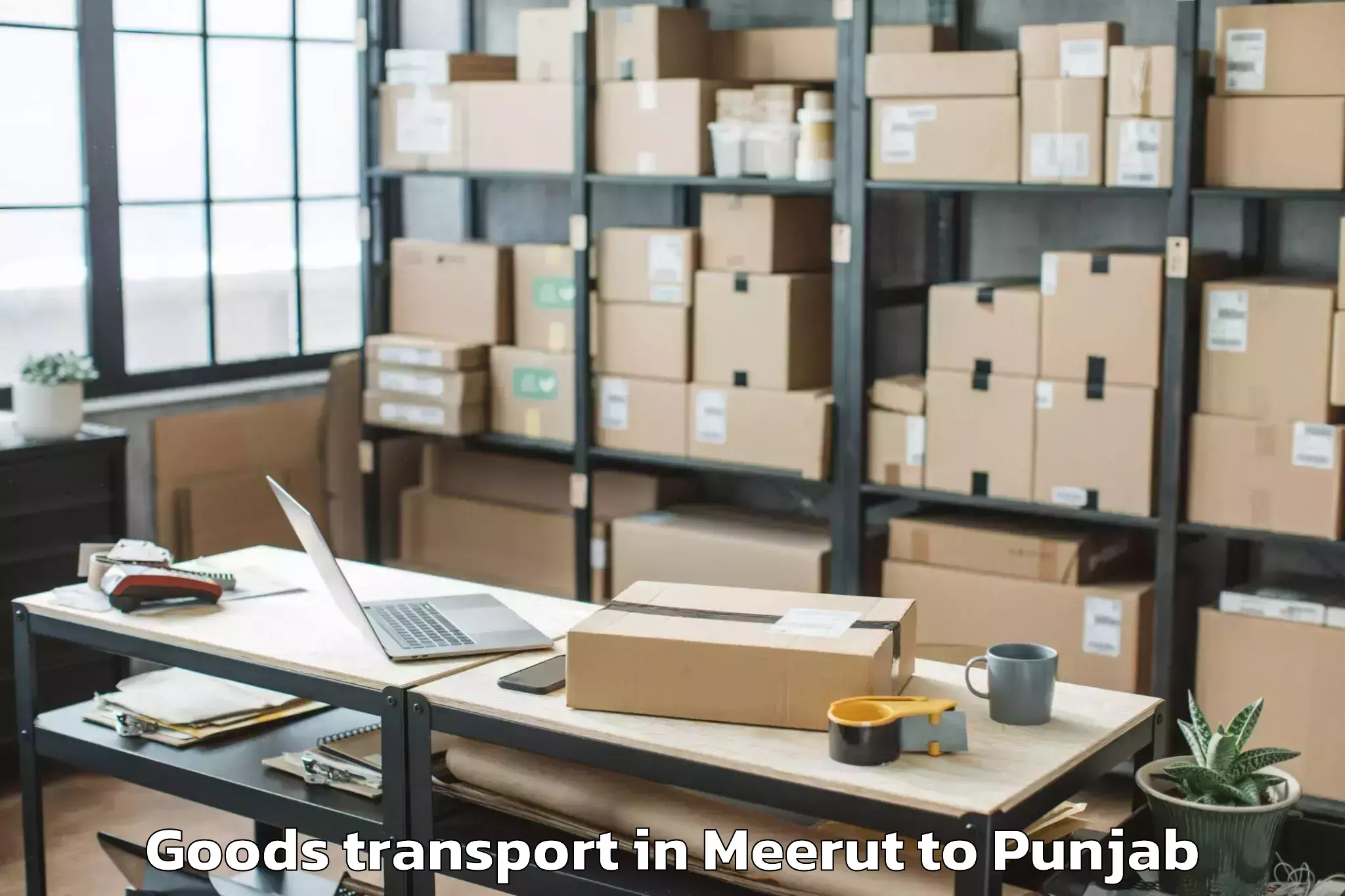 Top Meerut to Chamkaur Sahib Goods Transport Available